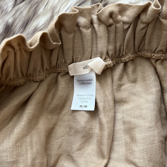 Eberjey Linen Harper Top and Skirt Set in Khaki - Picture 7 of 8